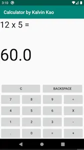Calculator screenshot 1