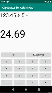 Calculator screenshot 2