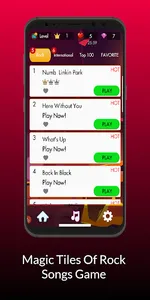 Piano Tiles Of Rock Songs Game screenshot 1