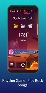 Rhythm Piano Tiles Rock Songs screenshot 2