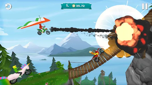 Airborne Motocross Bike Racing screenshot 10