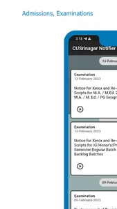 CUSrinagar Notifier - CUS screenshot 4