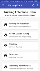Staff Nurse Exam screenshot 1