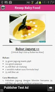 Resep Makanan untuk Bayi screenshot 2