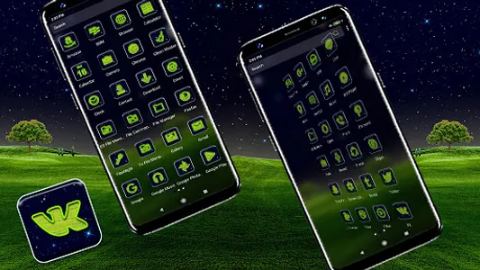 Nature Night View Theme screenshot 1
