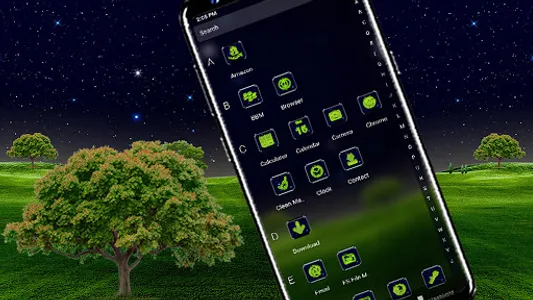 Nature Night View Theme screenshot 2