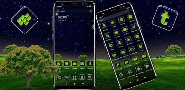 Nature Night View Theme screenshot 6