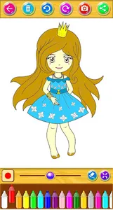 Cute Princess Coloring Book screenshot 1