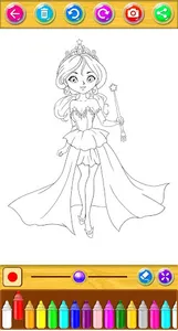 Cute Princess Coloring Book screenshot 6