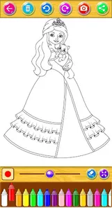 Cute Princess Coloring Book screenshot 7