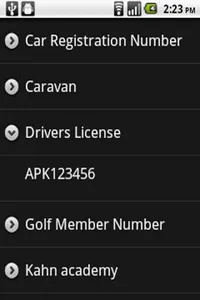 aList information manager screenshot 0