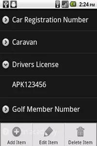 aList information manager screenshot 1