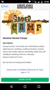 Karate Johns Martial Arts screenshot 1