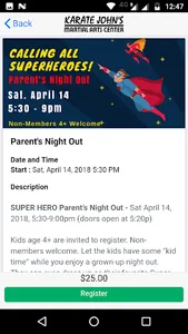 Karate Johns Martial Arts screenshot 2