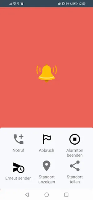Hera - Notfall SMS App screenshot 1