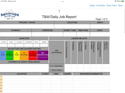 MFE Daily Job Report screenshot 2