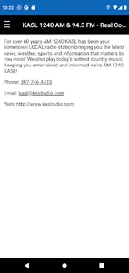 Real Country 1240 AM KASL screenshot 2