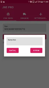 CEK PAKET RESI JNT, POS, SICEP screenshot 1