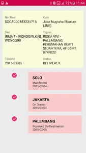 CEK PAKET RESI JNT, POS, SICEP screenshot 2
