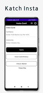 Katch InstaCard Registration screenshot 0