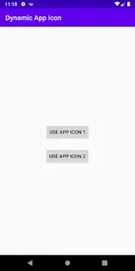 Dynamic app icon demo screenshot 1