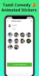 Funny Tamil Animated Stickers screenshot 3