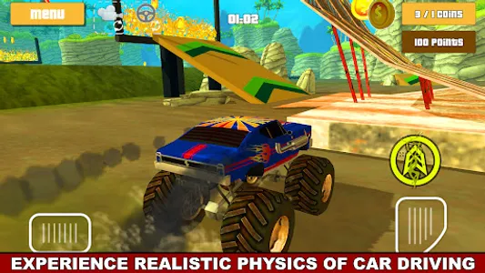 Monster Truck Racing Hero 3D screenshot 1