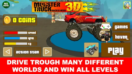 Monster Truck Racing Hero 3D screenshot 23