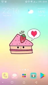 Cute Food Kawaii backgrounds screenshot 11