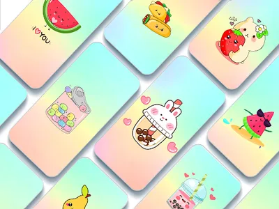 Cute Food Kawaii backgrounds screenshot 4