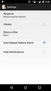 Battery Alarm screenshot 2