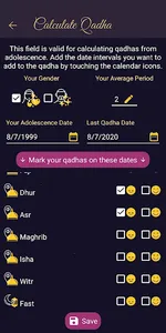 QadhaMatic-Calculate Qadha Pra screenshot 4