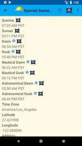 Sunrise Sunset Calculator screenshot 1