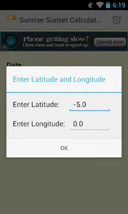 Sunrise Sunset Calculator screenshot 4