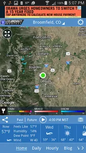 Fox31 - CW2 Pinpoint Weather screenshot 0