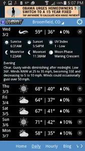 Fox31 - CW2 Pinpoint Weather screenshot 1