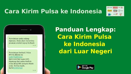 Cara kirim pulsa ke Indonesia screenshot 1