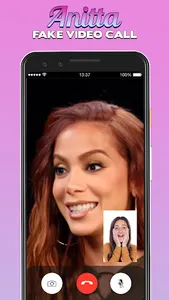Anitta chamada de vídeo falsa screenshot 1
