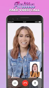Anitta chamada de vídeo falsa screenshot 2