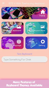 BTS V Kim Taehyung Keyboard screenshot 1