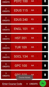 METU NCC GPA Calculator screenshot 5