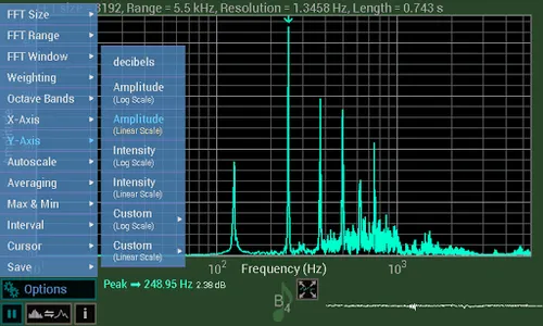 Spectrum Analyser screenshot 2