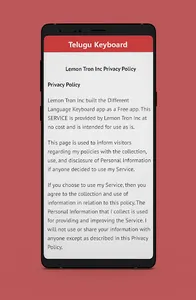 Telugu Keyboard Typing తెలుగు screenshot 5