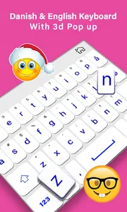 Danish English Keyboard App screenshot 1