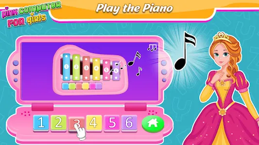 Pink Computer Games for Kids screenshot 3