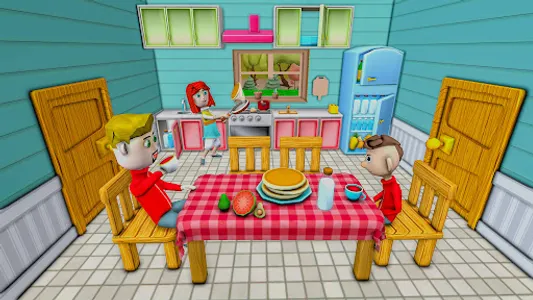 Pretend Sweet Home Family Game screenshot 4