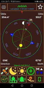 Qibla direction & prayer times screenshot 2