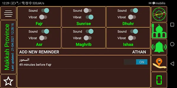 Qibla direction & prayer times screenshot 7