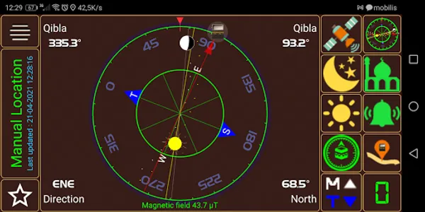 Qibla direction & prayer times screenshot 9