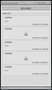 Secret MEMO (Widget) screenshot 3